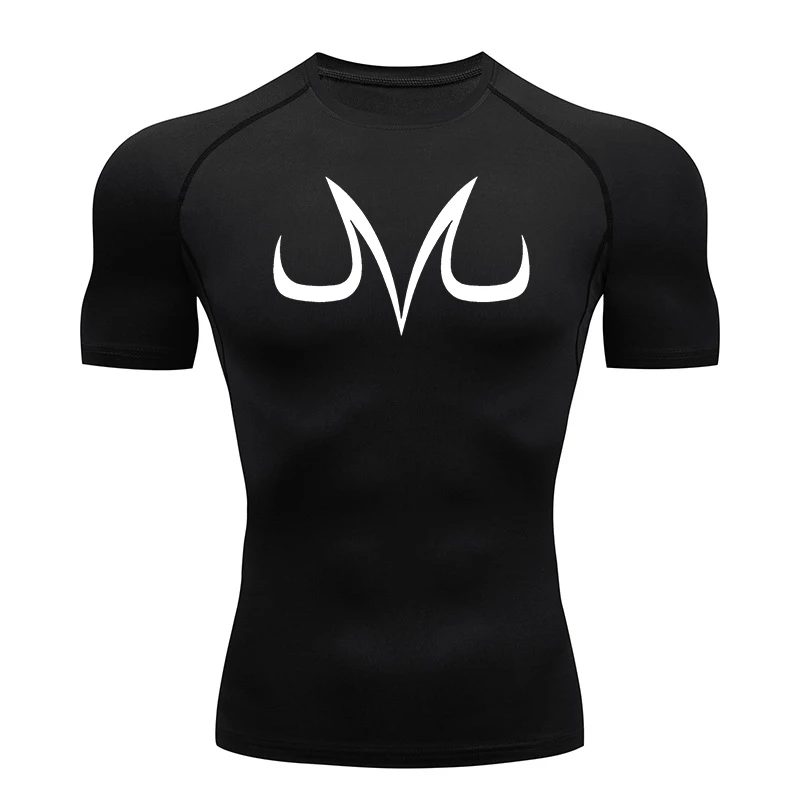Base Layer Top - Grafisch compressieshirt met korte mouwen voor