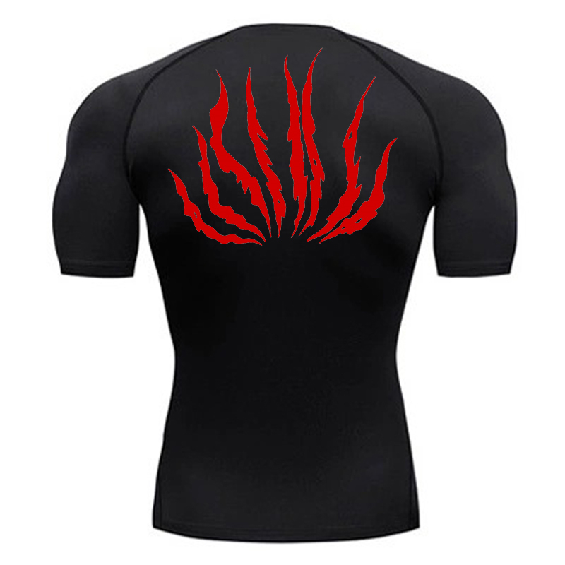 Base Layer Top - Grafische print atletische sneldrogende t-shirts voor