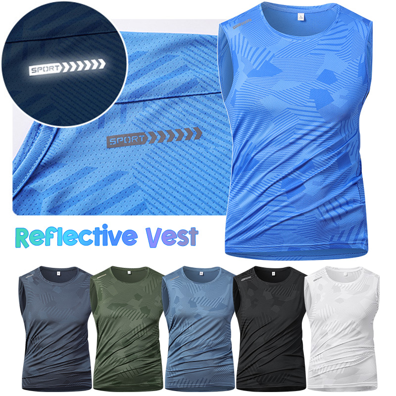 Sleeveless Undershirt - Man Running reflecterend vest Zomer ademend