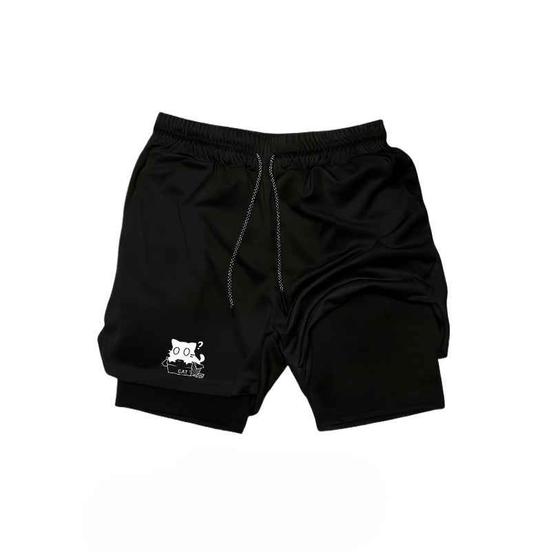 Compression Shorts Athletes - Snel drogende, ademende 2-in-1 dubbellaagse sportshorts