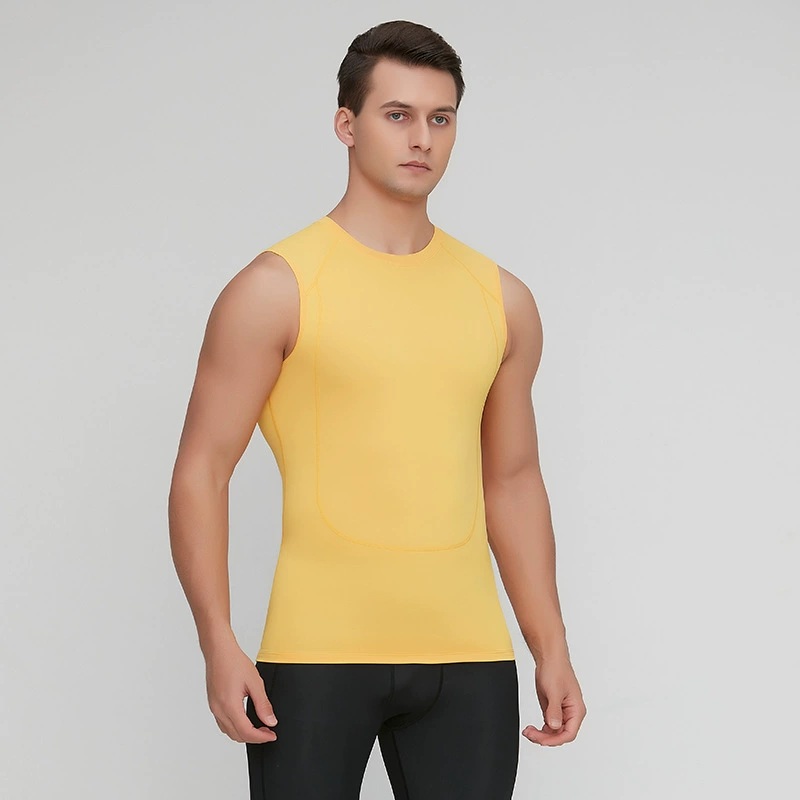 Sleeveless Undershirt - Basketbaltraining strakke tanktop heren fitness gym