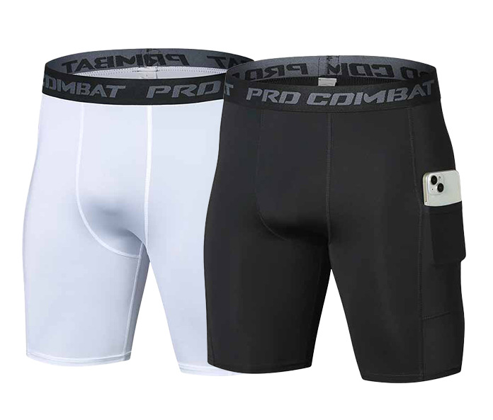 Compression Shorts Athletes - Herenshorts met zakken, compressie leggings voor