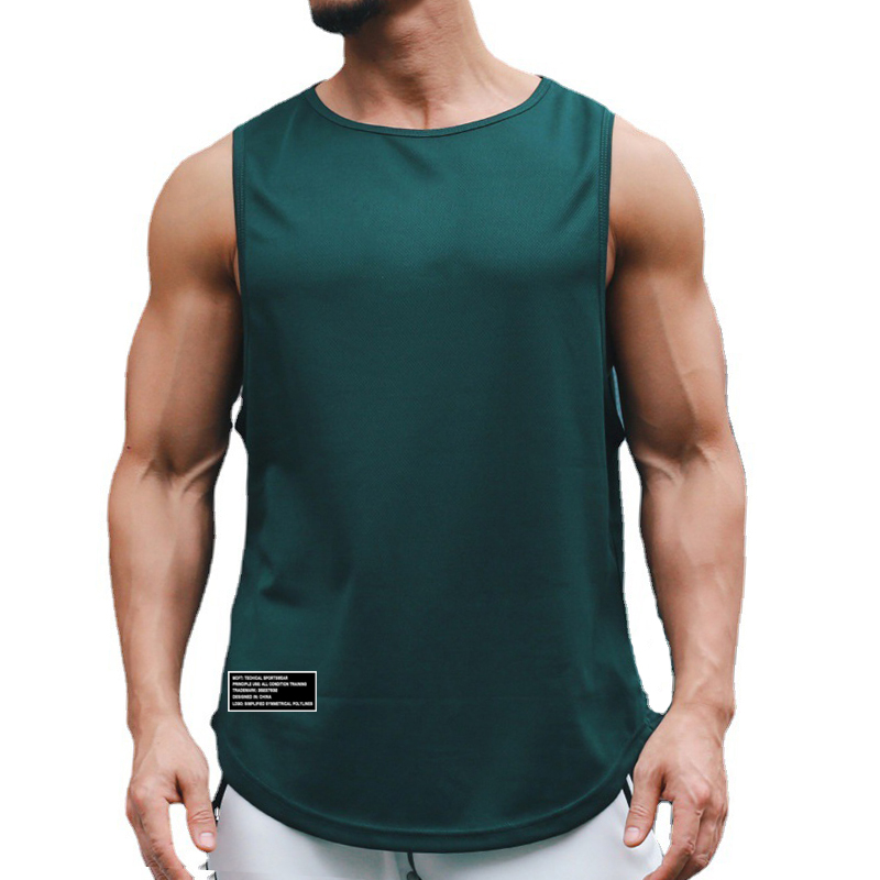 Sleeveless Undershirt - Heren Gym Singlets Bodybuilding Stringer Tanktops