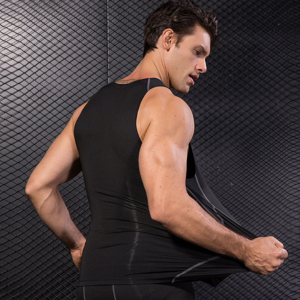 Heren Zwarte Sport Skinny Vest - Base Layer Top recensie en prijs