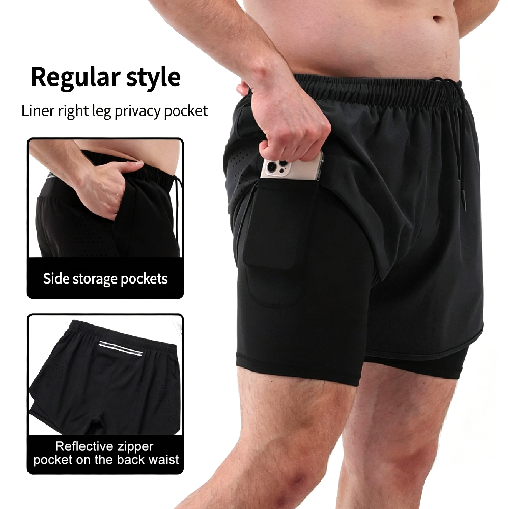 1PCS Heren 2-in-1 hardloopshor - Compression Shorts Athletes recensie en prijs