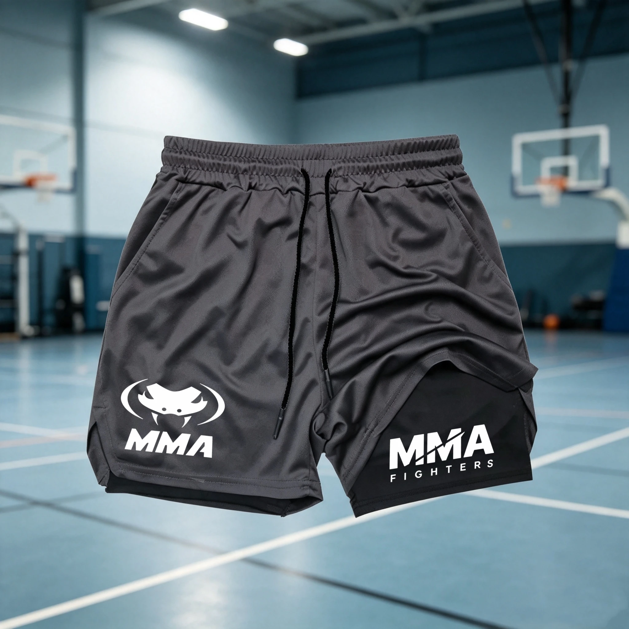 2-in-1 MMA Fighter Shorts voor - Compression Shorts Athletes recensie en prijs