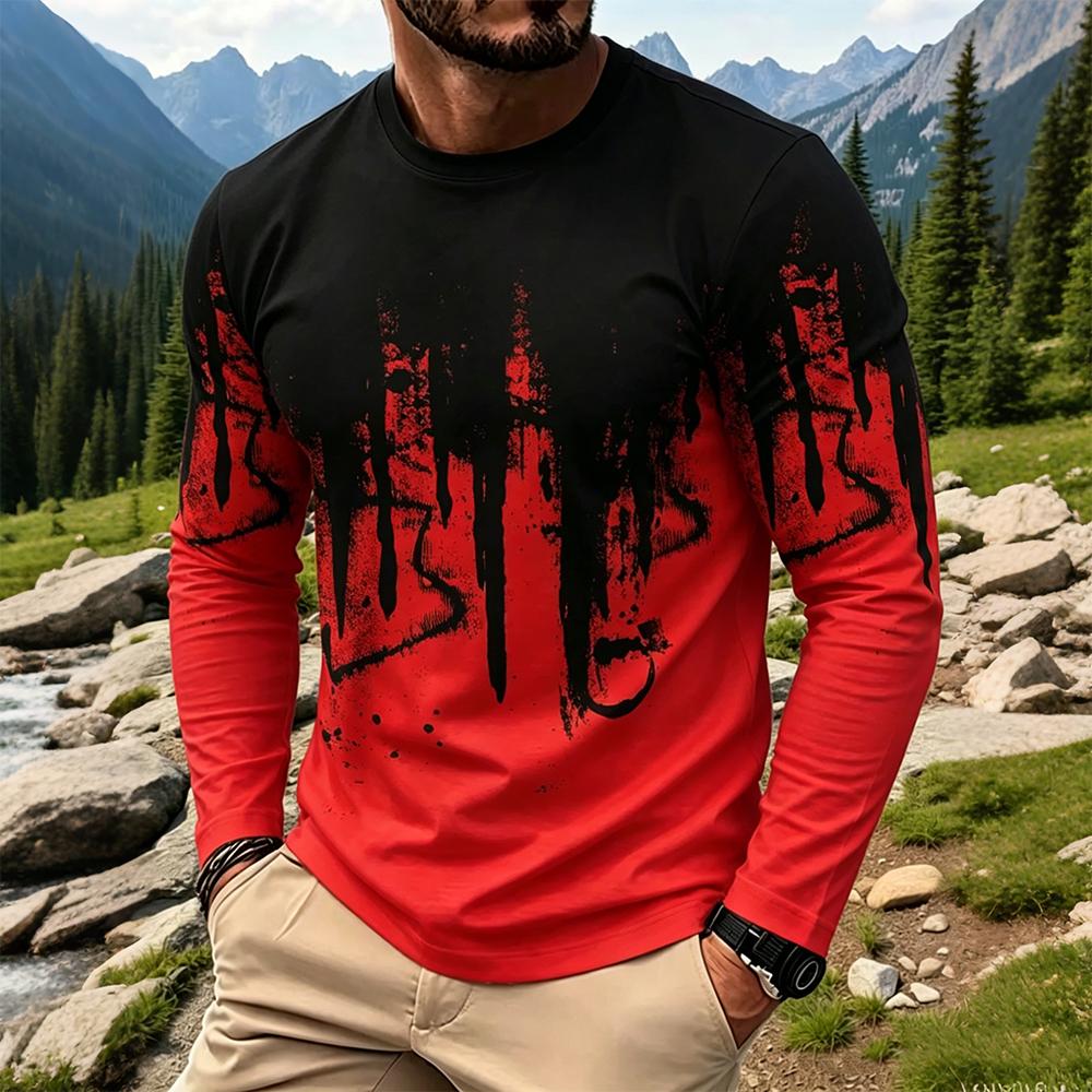 Herentrui met gradiënt inktspa - Base Layer Top recensie en prijs